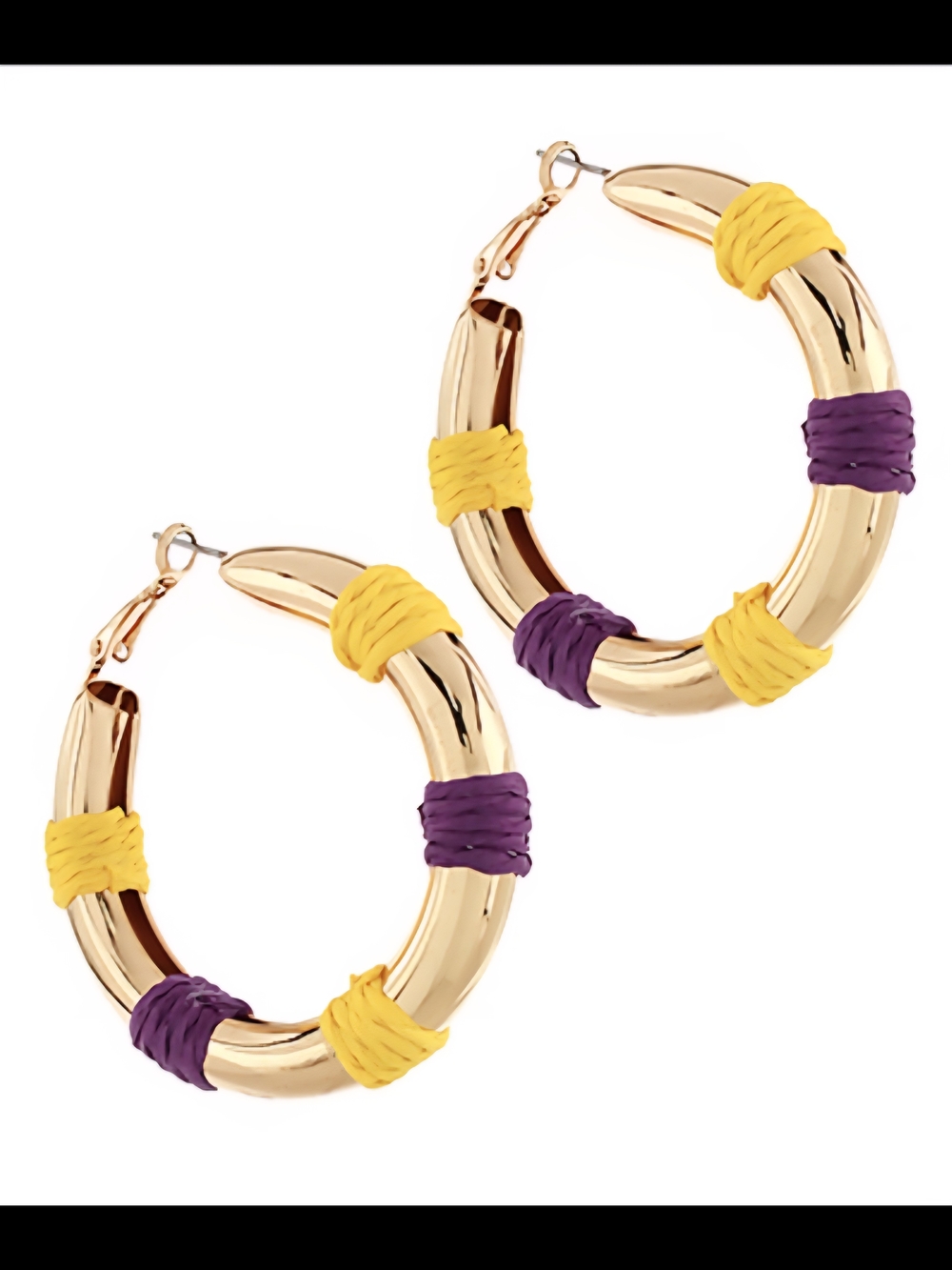 GAME DAY Wrapped Raffia Station Hoops